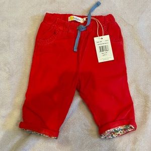 Baby boden red cord pants